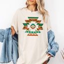  Aztec Southwest Style Geometric Pattern Design | Kaleidoscope of Tradition Unisex Heavyweight Comfort Tee