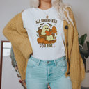  ALL BOOOOO-KED FOR FALL | Spooktacular Seasons: A Cozy Fall Ghost Story Soft Cozy Longer Length Unisex Graphic Tee T-shirt