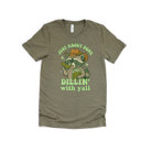  JUST ABOUT DONE | DILLIN' and Chillin' with a Charming Raccoon! Soft Cozy Longer Length Unisex Graphic Tee T-shirt