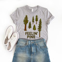  FEELIN' PINE | A Breath of Fresh Air Soft Cozy Longer Length Unisex Graphic Tee T-shirt