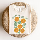  Count it all joy | Blooming in Joy Soft Cozy Longer Length Unisex Graphic Tee T-shirt
