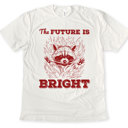  The FUTURE IS BRIGHT | Embrace the Blaze of Tomorrow Soft Cozy Longer Length Unisex Graphic Tee T-shirt