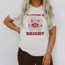  The FUTURE IS BRIGHT | Embrace the Blaze of Tomorrow Soft Cozy Longer Length Unisex Graphic Tee T-shirt