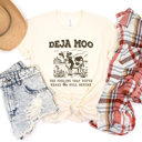  DEJA MOO | A Moo-velous Twist on Familiarity Soft Cozy Longer Length Unisex Graphic Tee T-shirt