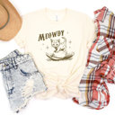  MEOWDY | Cowgirls and Cowboys: The Wild West Kitty Adventure! Soft Cozy Longer Length Unisex Graphic Tee T-shirt