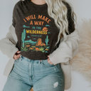 I WILL MAKE A WAY IN THE WILDERNESS | PATHWAYS THROUGH THE DESERT Soft Cozy Longer Length Unisex Graphic Tee T-shirt