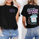  Have you TALKED to GOD lately? | Front and Back Design - Dialing into Divine Conversations Unisex Heavyweight Comfort Tee