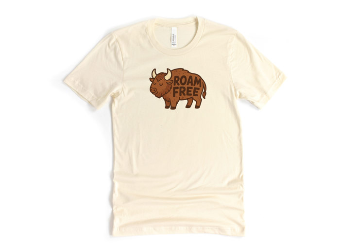 ROAM FREE | Embrace the Wild Spirit Soft Cozy Longer Length Unisex Graphic Tee T-shirt