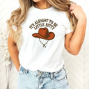  IT'S ALRIGHT TO BE LITTLE BITTY | Small But Mighty: Embrace Your Inner Cowboy Unisex Heavyweight Comfort Tee