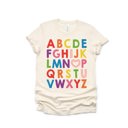  ABC I Love You Alphabet Teachers Soft Unisex Graphic Tee T-shirt