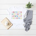  I Don't Know What I'm Doing ABCDEFG Alphabet Soft Unisex Graphic Tee T-shirt