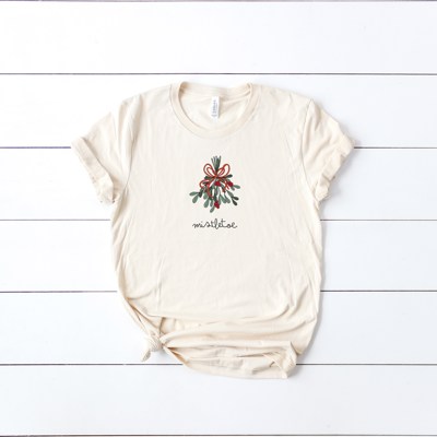 Mistletoe Botanical Inspired Soft Unisex Graphic Tee T-shirt