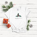  Holly Jolly Christmas Berry Botanical Inspired Soft Unisex Graphic Tee T-shirt