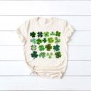  Lucky Clovers Shamrocks Soft Unisex Graphic Tee T-shirt