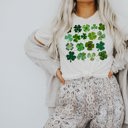  Lucky Clovers Shamrocks Soft Unisex Graphic Tee T-shirt