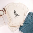  Stay Coo. Inked Pigeon Soft Cozy Longer Length Unisex Graphic Tee T-shirt