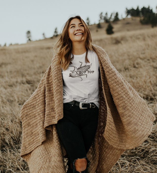 The only true CropTop is the Corn Husker Field Soft Unisex Graphic Tee T-shirt