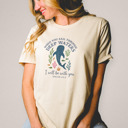  When you sail through deep waters I will be with you - Isaiah 43:2 Soft Cozy Longer Length Unisex Graphic Tee T-shirt