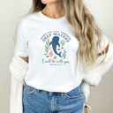  When you sail through deep waters I will be with you - Isaiah 43:2 Soft Cozy Longer Length Unisex Graphic Tee T-shirt