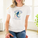  When you sail through deep waters I will be with you - Isaiah 43:2 Soft Cozy Longer Length Unisex Graphic Tee T-shirt