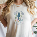  When you sail through deep waters I will be with you - Isaiah 43:2 Soft Cozy Longer Length Unisex Graphic Tee T-shirt