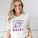  God's Oopsiest Daisy Raccoon Soft Cozy Longer Length Unisex Graphic Tee T-shirt
