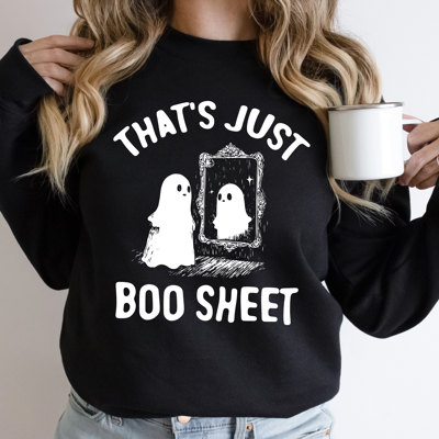 That's Just Boo Sheet - Halloween Ghost Soft Unisex Graphic Sweatshirt Print