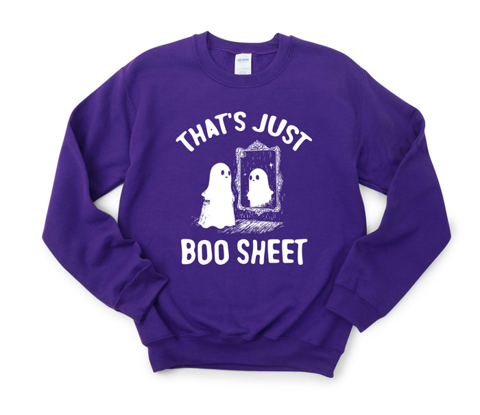 That's Just Boo Sheet - Halloween Ghost Soft Unisex Graphic Sweatshirt Print