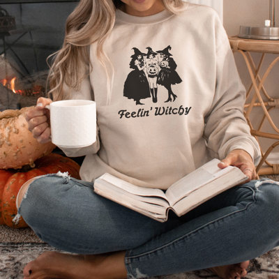 Feelin' Witchy | Enchanted Spirits: A Captivating Coven Celebration Soft Unisex Graphic Sweatshirt Print