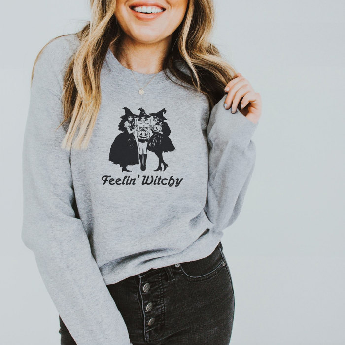 Feelin' Witchy | Enchanted Spirits: A Captivating Coven Celebration Soft Unisex Graphic Sweatshirt Print