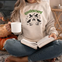  GOOSEBUMPS | Quirky Witches Unite: A Spooky Celebration Soft Unisex Graphic Sweatshirt Print