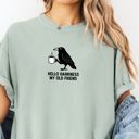  Hello Darkness Coffee Crow Pun - Cotton Heavyweight Tee (Unisex)  Comfort Colors