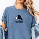 Hello Darkness Coffee Crow Pun - Cotton Heavyweight Tee (Unisex)  Comfort Colors
