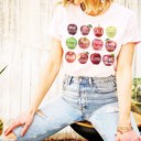  I Love Apples Soft Unisex Graphic Tee T-shirt