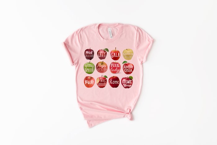 I Love Apples Soft Unisex Graphic Tee T-shirt