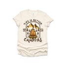  Life is Better by the Campfire Happy Camper Soft Unisex Graphic Tee T-shirt