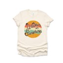  Walking On Sunshine Vintage Retro Boho Outdoorsy Beach Lovers Soft Unisex Graphic Tee T-shirt