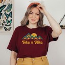  Take a Hike Mountain Sunset Retro Vintage Boho style Soft Unisex Graphic Tee T-shirt