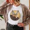  Vintage Boho Eagle Illustration Soft Unisex Graphic Tee T-shirt