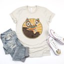  Vintage Boho Eagle Illustration Soft Unisex Graphic Tee T-shirt