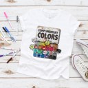  Funny Complimentary Colors Art Watercolor Painting Soft Unisex Graphic Tee T-shirt