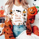  Be a Little Spooky Happly Halloween Vintage Unisex Heavyweight Comfort Tee