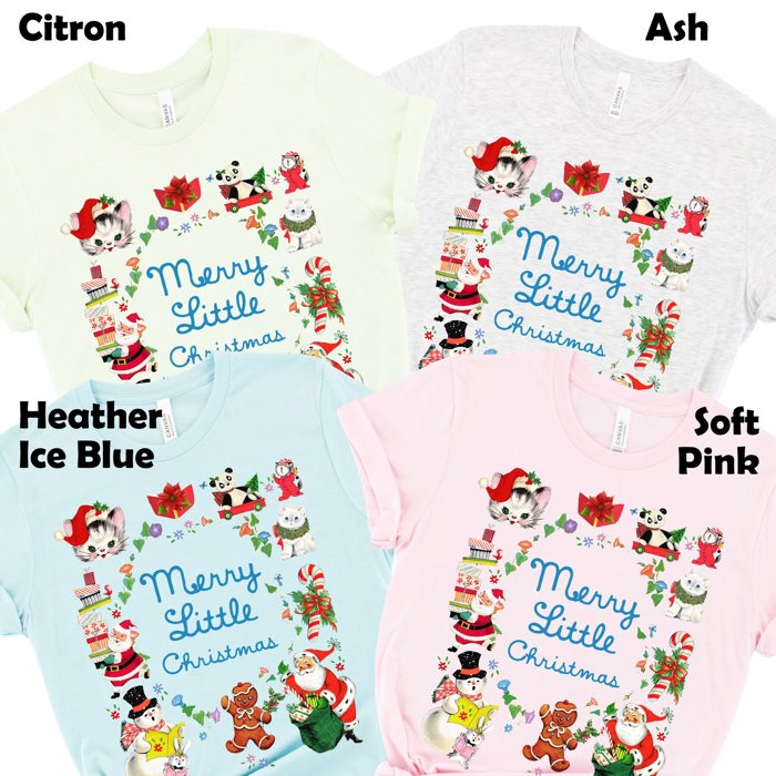 Golden Merry Little Christmas Little Things Holidays Vintage Unisex Heavyweight Comfort Tee