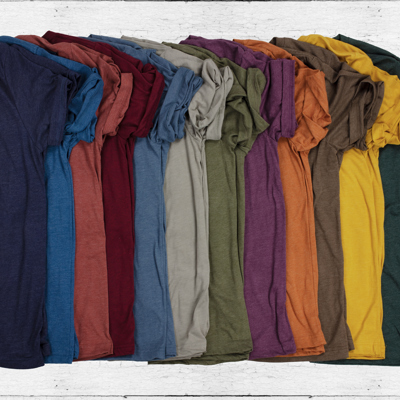 80+ Colors - Ultra Soft Longer Length Bella Canvas T-Shirt | Poly-Cotton Heathered Colors Jersey Tee