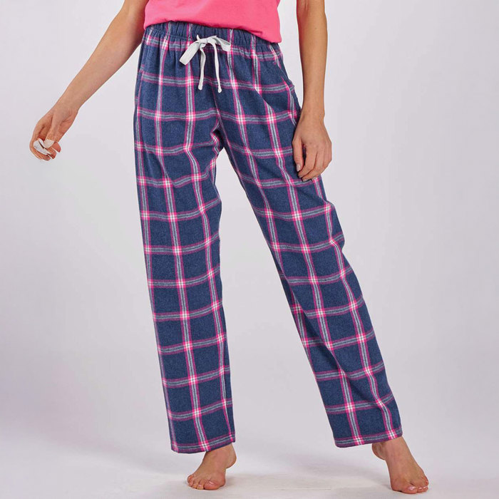 45 Colors - Super Soft and Comfy Flannel Pants (Women's) Soft Haley with Heart Embellishment