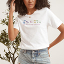  The Lord is My Shepherd Colored Sheep Soft Cozy Longer Length Unisex Graphic Tee T-shirt