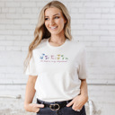  The Lord is My Shepherd Colored Sheep Soft Cozy Longer Length Unisex Graphic Tee T-shirt