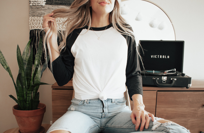 31 Colors Raglan Dual Colored T-shirt (Baseball) | Three-Quarter Sleeve Baseball Tee