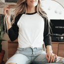  31 Colors Raglan Dual Colored T-shirt (Baseball) | Three-Quarter Sleeve Baseball Tee