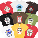  Condiments Halloween Costume Tees for Teams, Teachers, Staff, Parents